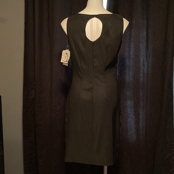 Vintage Rampage mid-century style tapered fit keyhole back paisley panel dress 6 - Picture 5 of 6